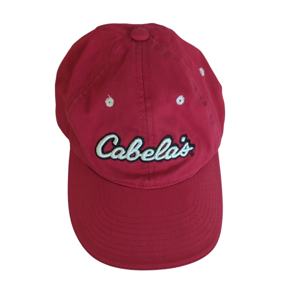 Cabela's World's Foremost Outfitter Baseball Cap with Adjustable Strap OS Red